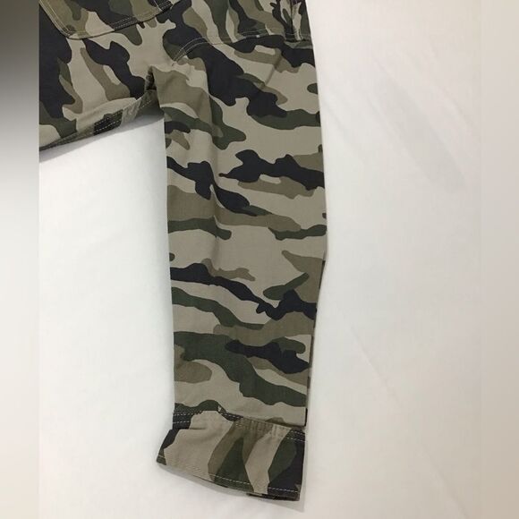 H&M Divided Green Camouflage Jacket Utility Field Shirt Barn Jacket New Size L - Picture 7 of 13